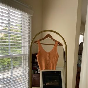 Brand new H&M top orange cream color size medium